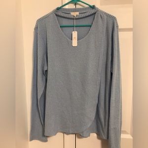 NWT Women’s Charming Charlie blue XL sweater top new with tags